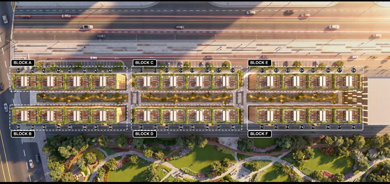 CBD Pulse Block Demarcation Map Blocks A to F