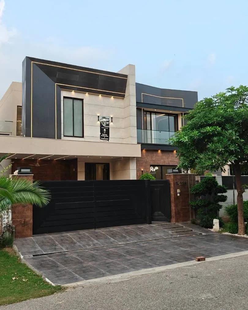 Opulent 1 Kanal Brand New Designer House with Double-Height Glass Lobby for Sale in DHA Phase 6, Lahore - Photo 1